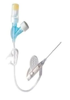 AGO CANNULA DI SICUREZZA A DUE VIE CON PROLUNGA INTEGRATA con GAUGE 18 AGO CANNULA DI SICUREZZA A DUE VIE CON PROLUNGA INTEGRATA con GAUGE 18