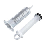 Siringa Monouso con Cono Catetere Senza Ago – Graduata, Latex Free, in Polipropilene Trasparente, Confezione da 25 Pezzi (50 ml – 60 ml)