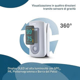 Saturimetro Da Dito Professionale Certificato, Ad Alta Precisione Per Misurare SpO₂, Frequenza Cardiaca, Indice Di Perfusione E PPG, Con Allarme, Uso Domestico E Clinico; Modello: YX301