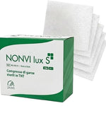 Garze Sterili tessuto non tessuto S x S cm | Compresse Garza sterile per medicazione | Tamponi in tessuto-non tesutto | 100 Pezzi |