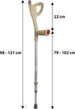 Stampelle Ortopediche Regolabili in altezza (2 Stampelle) Ultraleggere, Stampelle antiscivolo.
