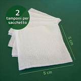 Garze Sterili tessuto non tessuto S x S cm | Compresse Garza sterile per medicazione | Tamponi in tessuto-non tesutto | 100 Pezzi |