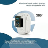 Saturimetro Da Dito Professionale Certificato, Ad Alta Precisione Per Misurare SpO₂, Frequenza Cardiaca, Indice Di Perfusione E PPG, Con Allarme, Uso Domestico E Clinico; Modello: YX306