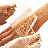 Medicazione in Garza Parraffinata 10x10cm, Sterili, Confezionate Sigolarmente. 10 Pezzi.