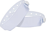 Braccialetti in Plastica Bianca per Ospedale, Confezione da 100 Bracciali, Braccialetti Identificativi per Pazienti, Impermeabile.