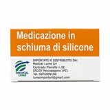 MEDICAL LUME® Medicazione in Schiuma di Poliuterano con Bordo in Silicone | Conf. 10 Pezzi |