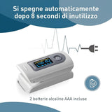 Saturimetro Da Dito Professionale Certificato, Ad Alta Precisione Per Misurare SpO₂, Frequenza Cardiaca, Indice Di Perfusione E PPG, Con Allarme, Uso Domestico E Clinico; Modello: YX301