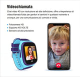 Smartwatch per Bambini con Videochiamate 4G, Nano SIM, Tracciamento GPS dual‑band, Batteria da 700mAH, 2 Giorni di Autonomia e Resistenza IP68, Display 1,4'' |