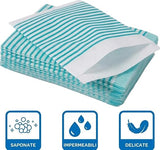 200 Manopole Saponate Monouso - 200 Guanti Pre-Saponati - Detersione Senza Risciacquo per Incontinenza, Allettati, Recupero Post-Operatorio e Campeggio. 100% Made in Italy!