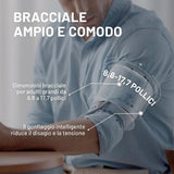 Misuratore di Pressione Arteriosa da Braccio, Sfigmomanometro Elettronico con Bracciale 22-45cm, Apparecchio Automatico per Misurare la Pressione Sanguigna per l'Uso Domestico (YE660D)