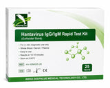 Test Rapido Hantavirus IgG/IgM – Kit Diagnostico In Vitro a Oro Colloidale – Confezione da 25 Test – Per Sangue Intero, Siero e Plasma – Uso Professionale – Marcatura CE