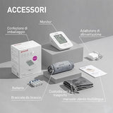 Misuratore di Pressione Arteriosa da Braccio, Sfigmomanometro Elettronico con Bracciale 22-45cm, Apparecchio Automatico per Misurare la Pressione Sanguigna per l'Uso Domestico (YE660D)