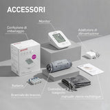 Misuratore di Pressione Arteriosa da Braccio, Sfigmomanometro Elettronico con Bracciale 22-45cm, Apparecchio Automatico per Misurare la Pressione Sanguigna per l'Uso Domestico (YE660D)
