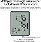 Misuratore di Pressione Arteriosa da Braccio, Sfigmomanometro Elettronico con Bracciale 22-45cm, Apparecchio Automatico per Misurare la Pressione Sanguigna per l'Uso Domestico (YE660D)
