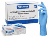 1000 Guanti Blu in Nitrile ULTRASOFT, Guanti Monouso Professionali, Senza Lattice e Polvere, Uso Medico, Alimentare, Industriale, Microruvidi, Resistenti e Confortevoli