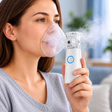 Nebulizzatore Aerosol Portatile Mesh M102T, Inalatore a Rete Vibrante con Particelle Fini, Funzionamento Silenzioso, per Aerosolterapia Adulti e Bambini