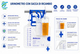 URINOMETRO "MISURO 20" | Capacita' 2L | Prodotto Sterile | Con Gancio | Confezione da 2 Pezzi!
