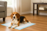 Tappetini per l'addestramento di cani e cuccioli, Traversine per Letto, design a 5 strati a prova di perdite con superficie ad asciugatura rapida, dimensione 90x60, confezione da 30, Celeste.