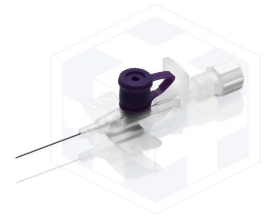 PLUSKI SAFE 2 - AGO CANNULA DI SICUREZZA A 2 VIE CON ALETTE LATERALI E –  Lume Import Srl