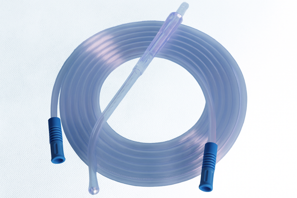 CANNULE YANKAUER CURVE CON TUBO DA 3 METRI CON FORO DI CONTROLLO