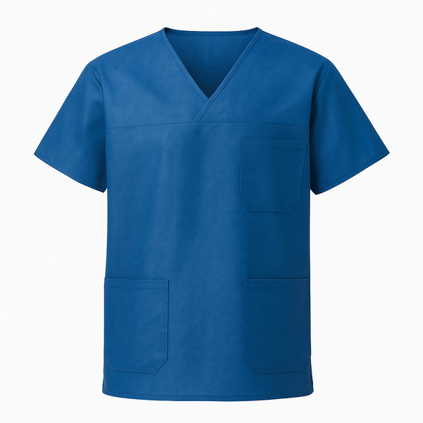 Casacca sanitaria monouso in SMS – Maniche corte, 3 tasche