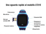 LT31 Smartwatch per Bambini con Videochiamate 4G, Nano SIM, Tracciamento GPS dual‑band, Batteria da 700mAH, 2 Giorni di Autonomia e Resistenza IP68, Display 1,4''