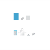 Kit per il parto sterile STANDARD con teli, asciugamani, grembiule, traverse e morsetto ombelicale