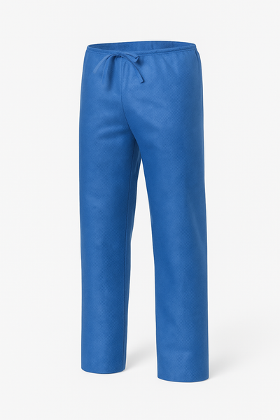 Pantaloni sanitari monouso realizzati in tessuto non tessuto SMS da 35 g/m²