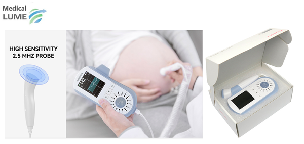 Rilevatore di battito cardiaco Doppler fetale Monitoraggio della frequenza  cardiaca Sonda sensibile agli ultrasuoni per donna incinta