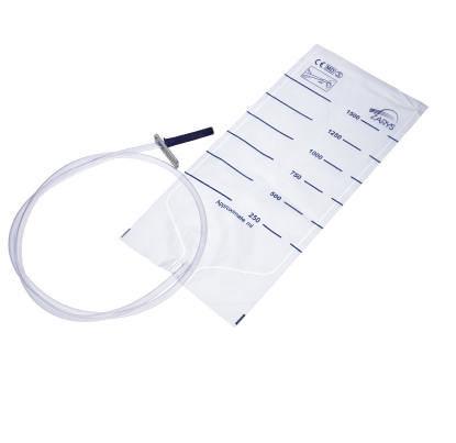 Enema bag graduata con clamp scorrevole e tappo igienico”