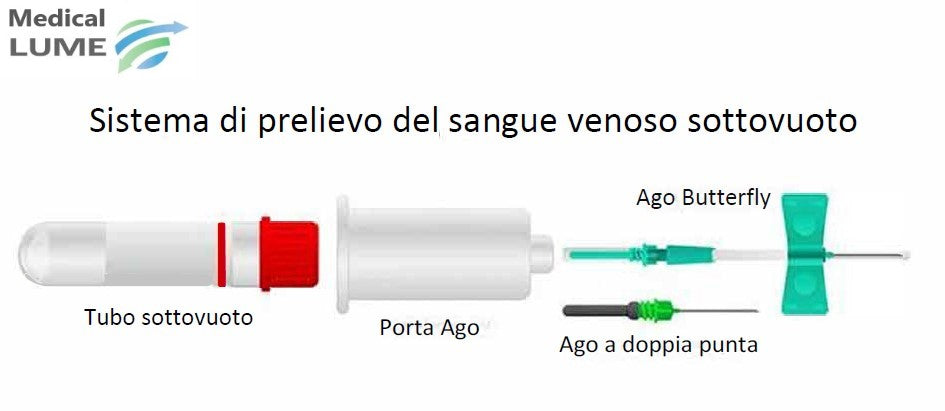 100 Tubi Per Raccolta Sangue Coagulazione 2ml Citrato Di Sodio 3.2% Tappo Azzurro CE/FDA
