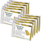 Coperta Isotermica Monouso Oro/Argento 210x160 cm – Pronto Soccorso Emergenze, Anti Ipotermia, Termica Impermeabile e Resistente. ( Conf. 10 pezzi )