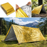 Coperta Isotermica Monouso Oro/Argento 210x160 cm – Pronto Soccorso Emergenze, Anti Ipotermia, Termica Impermeabile e Resistente. ( Conf. 10 pezzi )