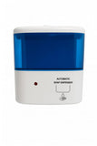 Dispenser Automatico Sapone 750ML, Design semplice e ergonomico adatto anche a luoghi pubblici, Attacco a parete, Bianco e Blu.