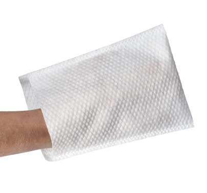 Guanti da lavaggio non saponato in spunlace 