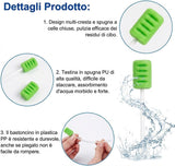 Tamponi Monouso in Spugna per Igiene Orale – Bastoncini Medici per Pulizia Denti, Lingua e Gengive – Ideali per Anziani, Bambini e Cura Post-Operatoria – Confezionati Singolarmente - 100 Tamponi